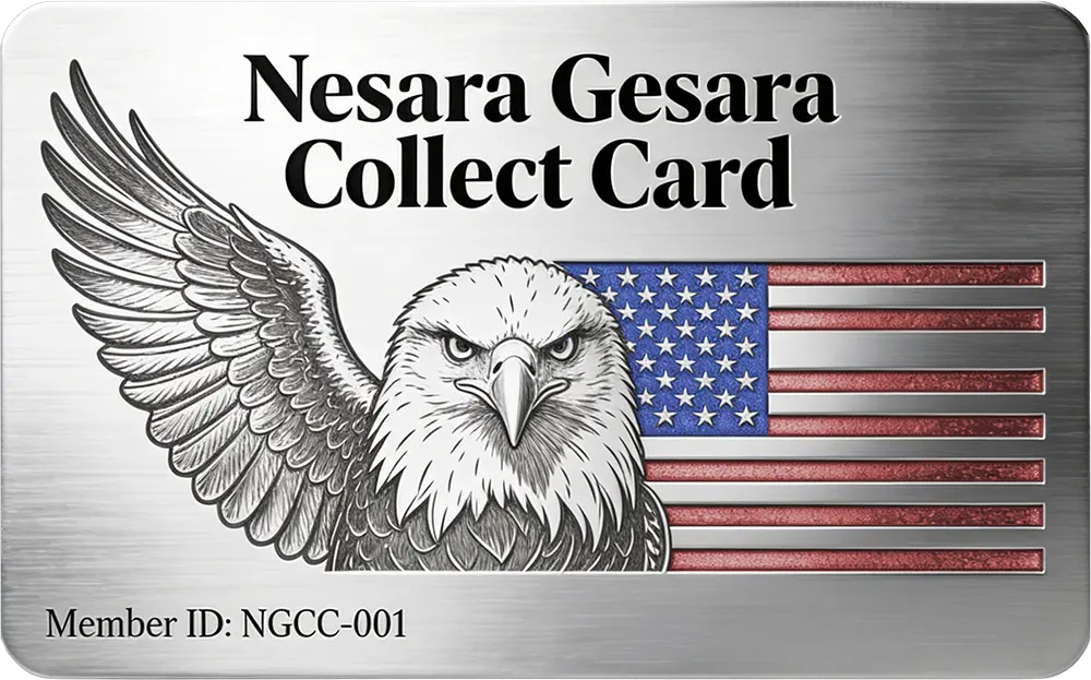 Silver Nesara Gesara Collect Card
